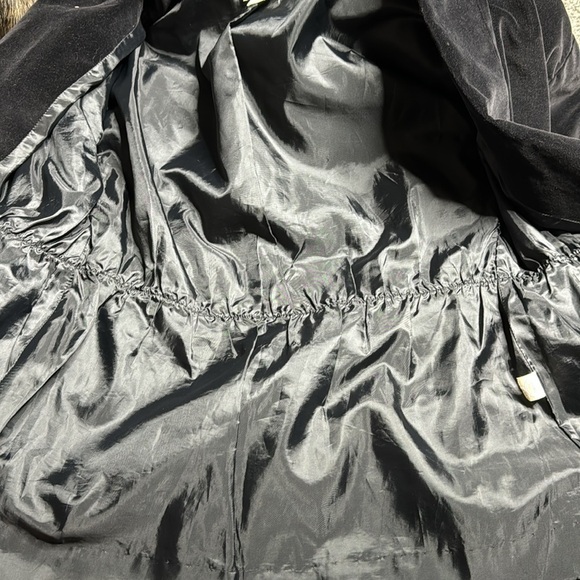 Vintage Glen Of Michigan Black Velvet Blazer Jacket 70s Large - Picture 13 of 14